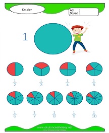 Kesirler Çalışma Sayfaları